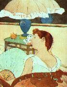 Mary Cassatt The Lamp Sweden oil painting reproduction